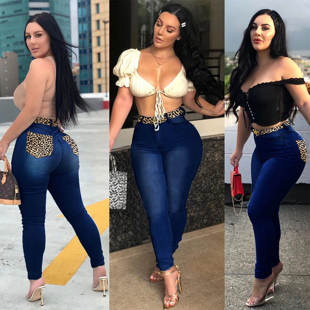 Джинсы-бойфренды женские зимние с леопардовым принтом и эффектом пуш-ап | Женская