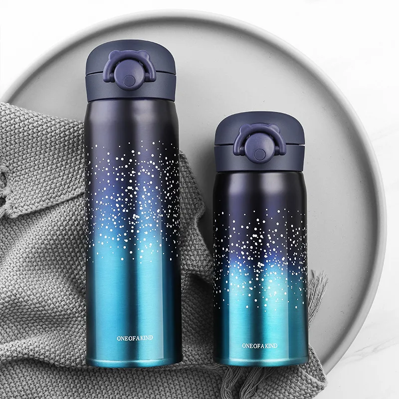 Новинка двухвакуумная бутылка из нержавеющей стали 500 мл Дамский портативный