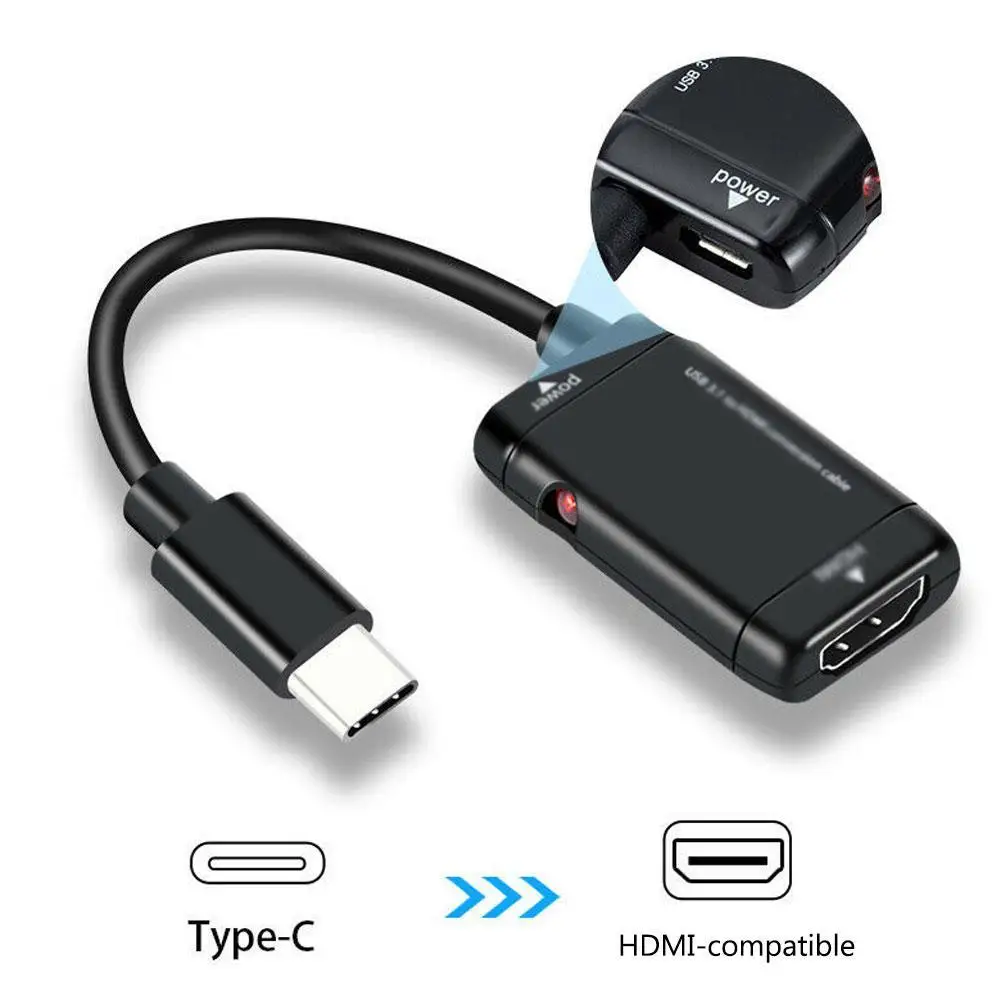 usb c type c to hdmi compatible adapter usb 3 1 male to female extension cable for mhl android phone tablet pads usb hub hotsale free global shipping