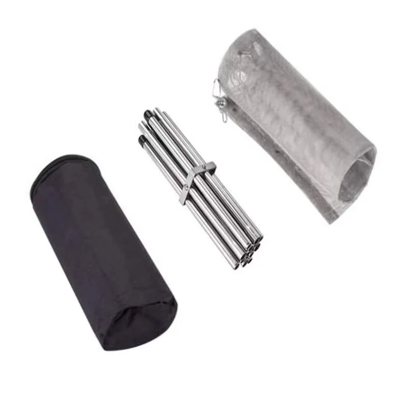 

Portable Foldable Outdoor Fire Pit Camping Stainless Steel Mesh Fireplace for Patio, Camping, Barbecue, Backyard and Garden