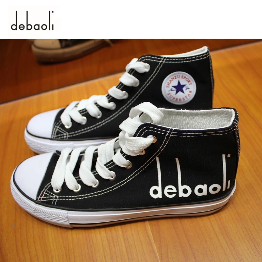 

debaoli Men Canvas Shoes 2020 New Spring Autumn Fashion Solid Color Men Vulcanized Shoes Lace-up White Casual Shoes Men Sneakers