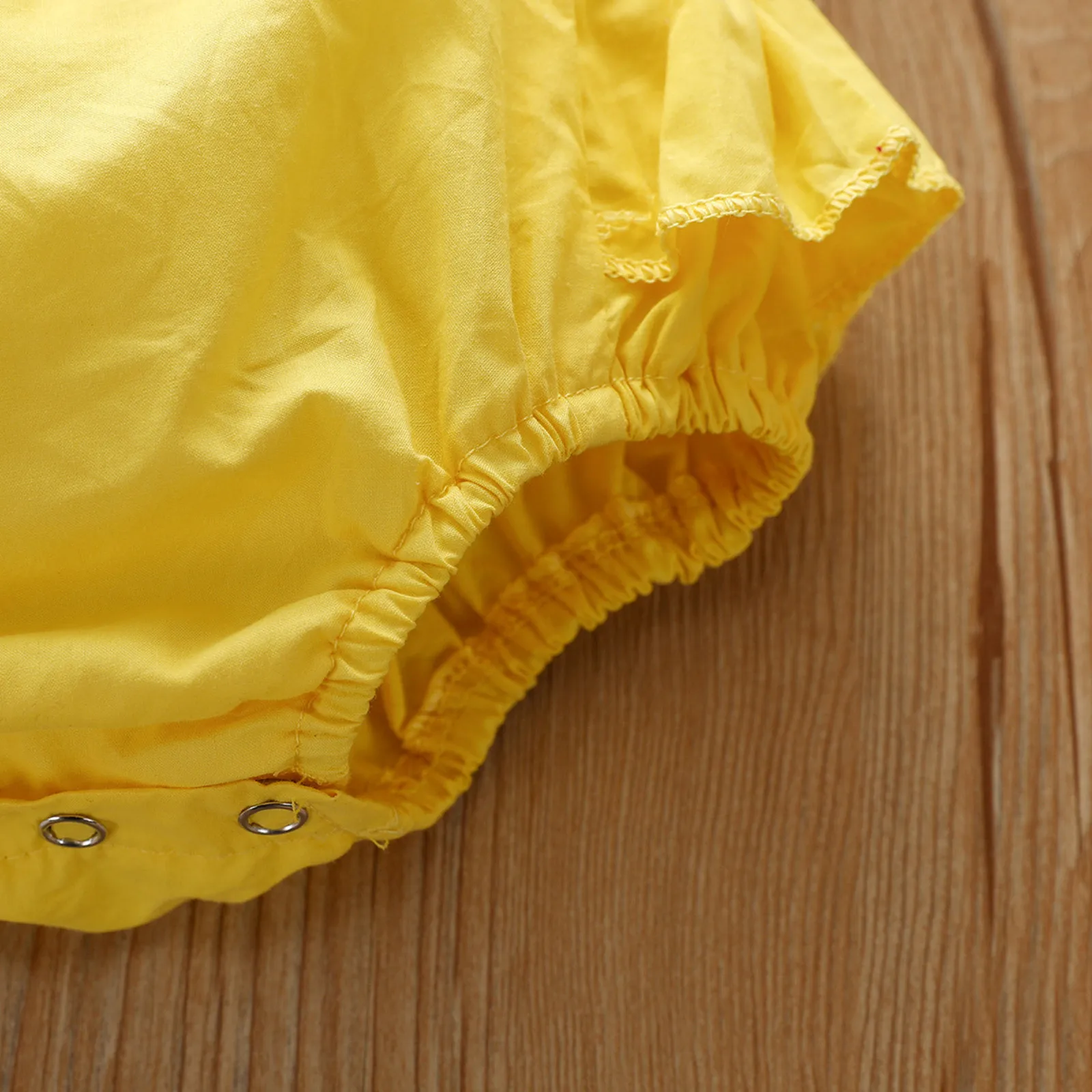 

2021 Summer Newborn Infant Baby Girls Ruffle Floral Sunflower Romper Bodysuit Clothes Bow Outfits Casual Sunsuit Baby Girls#4