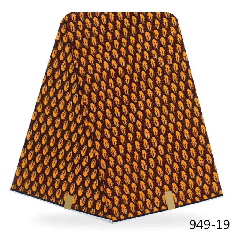 Нигерийский Африканский Воск печатает ткань настоящий воск из Анкары Ткань 6