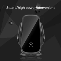 2021 new automatic clamping 15w car wireless charger for iphone xs huawei infrared induction wireless car charger phone holder