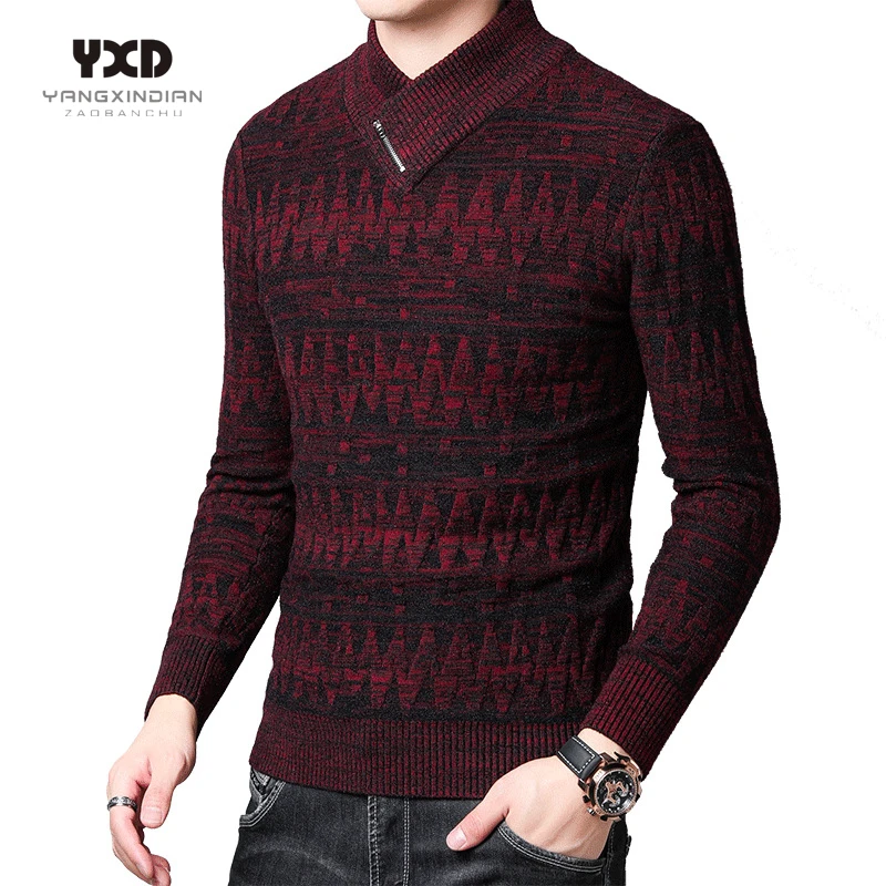 

Men clothes Fashion Autumn Winter Thick Warm Business Casual Man Pullover Sweater Mens clothing Mans Sweaters Jumper Man Tops