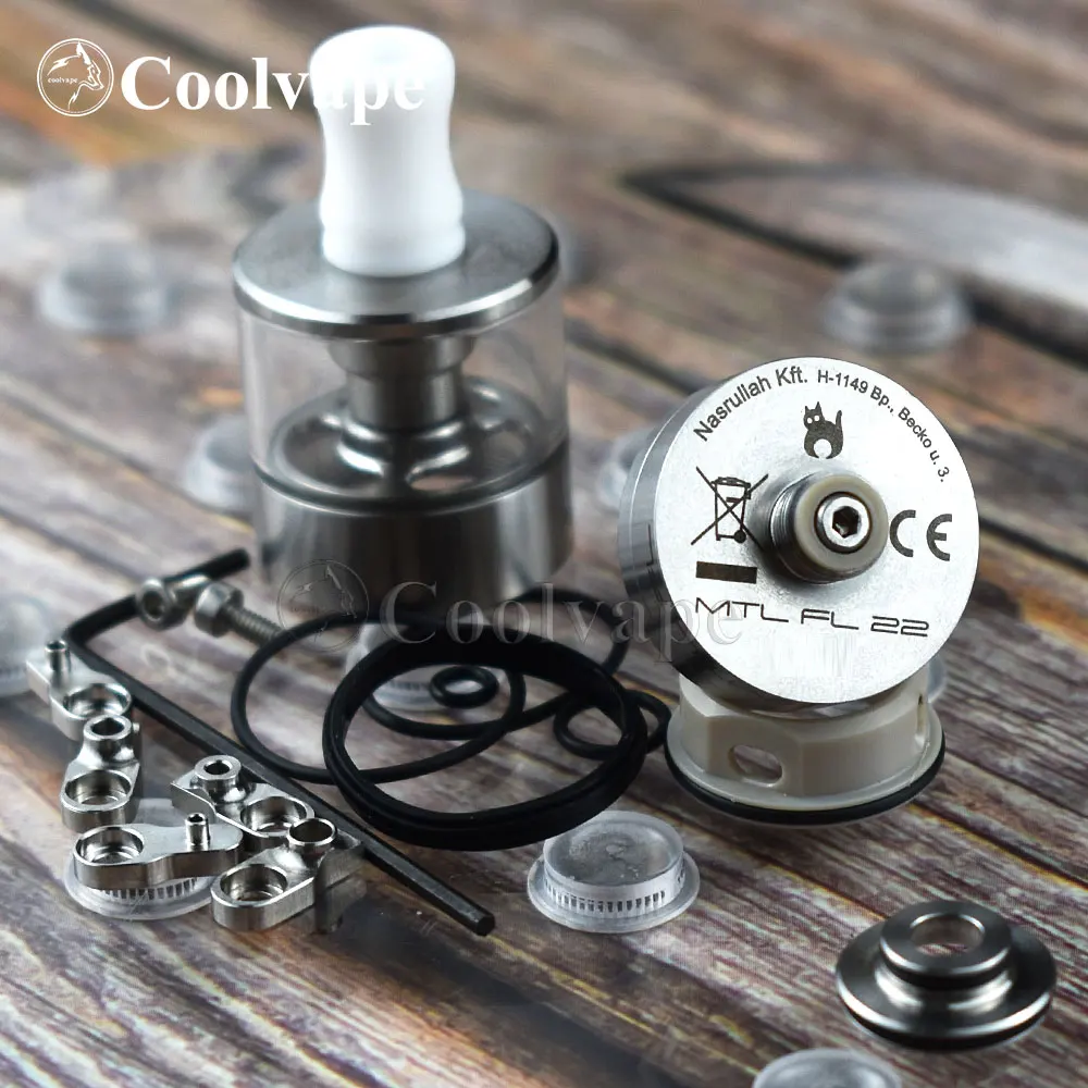 Coolvape Dvarw MTL FL стиль RTA перестраиваемый бак испаритель 316 нержавеющая сталь 22 мм rta vs