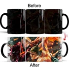 Цельный Зоро санцзи и Луффи 11 унций керамическая креативная меняющая цвет волшебная кружка для кофе чашка