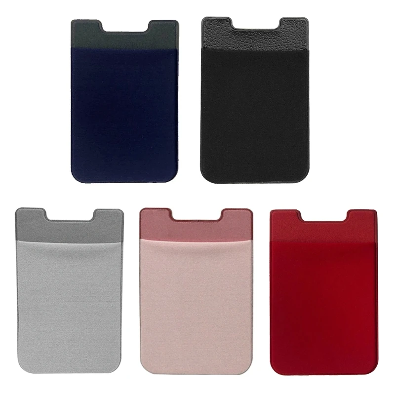 

Original Leather Magnetic Car Holder For Mini Phone Case Back Safe Wallet Card Pocket Holder Slots Bag
