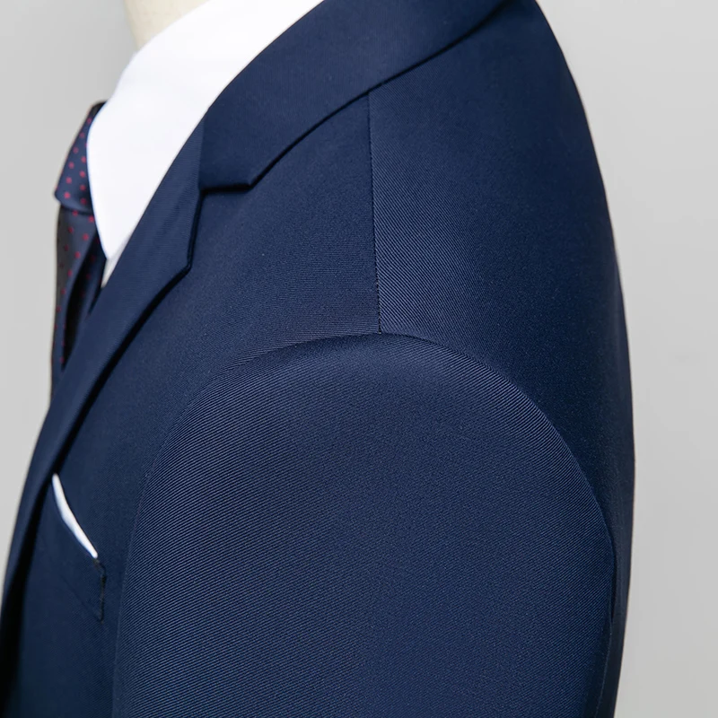 

Rsfocus Brand 2 Pieces Navy Blue Wedding Suit Men 2020 Slim Fit Mens Formal Business Suits Big Size Prom Party Stage Wear TZ114