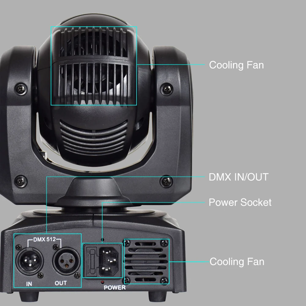 60 Вт RGBW Moving Head Beam Led 4в1 сценический светильник ing Mini DJ оборудование для дискотеки