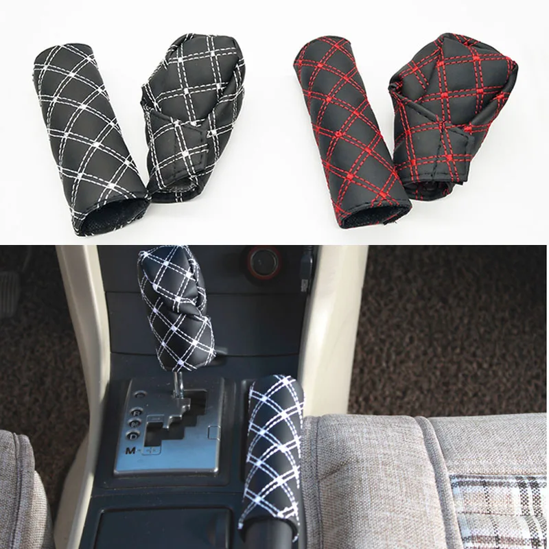 2 шт./компл. из искусственной кожи ручной тормоз рычаг переключения для Cadillac XTS SRX