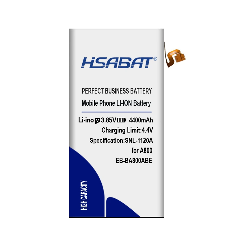 HSABAT EB-BA800ABE 4400 мА/ч, Батарея для samsung GALAXY A8 A8000 A800F A800S A800YZ