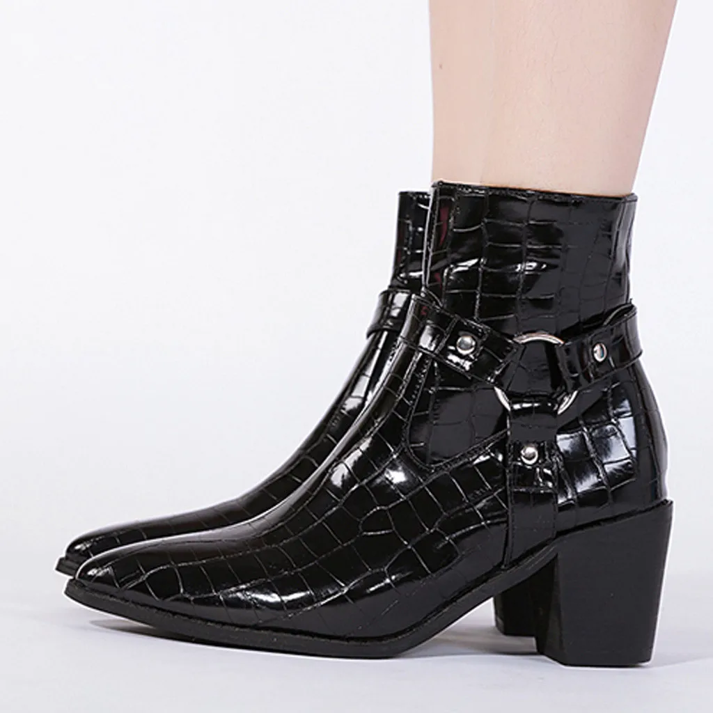 2019 мотоциклетные ковбойские ботинки в западном стиле женские кожаные короткие