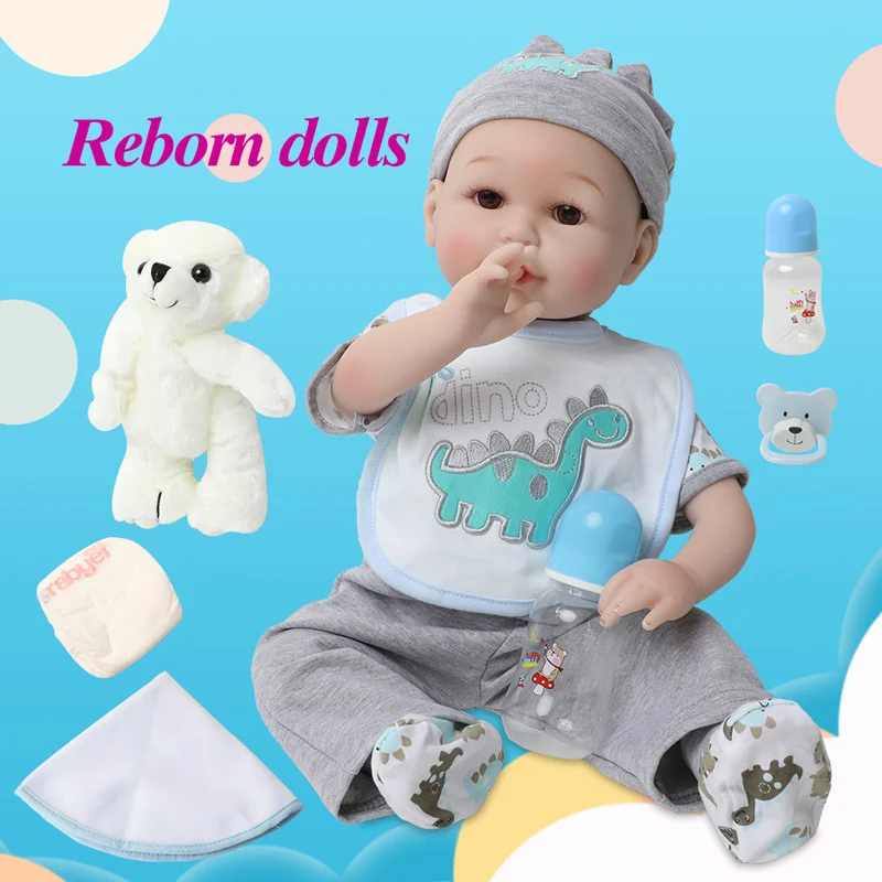 Куклы bebe Reborn 56 см милые мягкие реалистичные силиконовые куклы ручной работы для