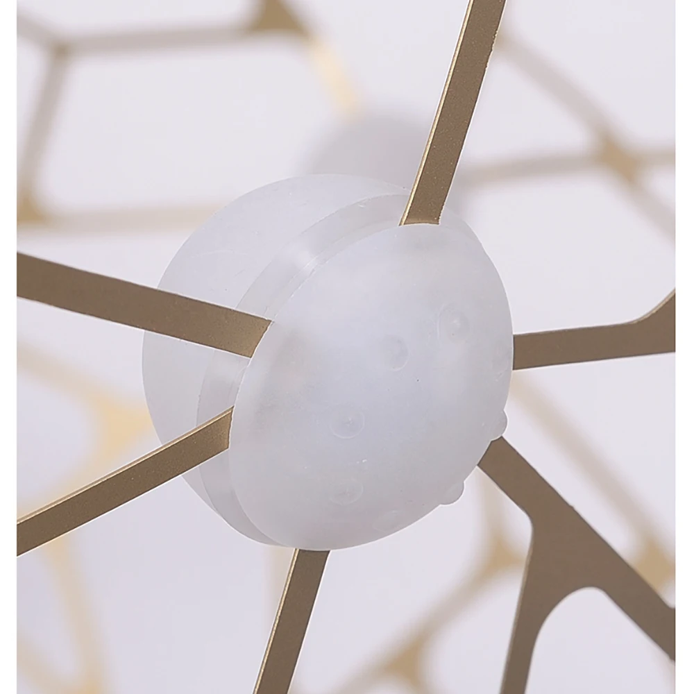 

Post-Modern Stainless Steel Chandelier Living Room Dining Bedroom Personality Round Nordic Simple Fashion Warm Pendant Light