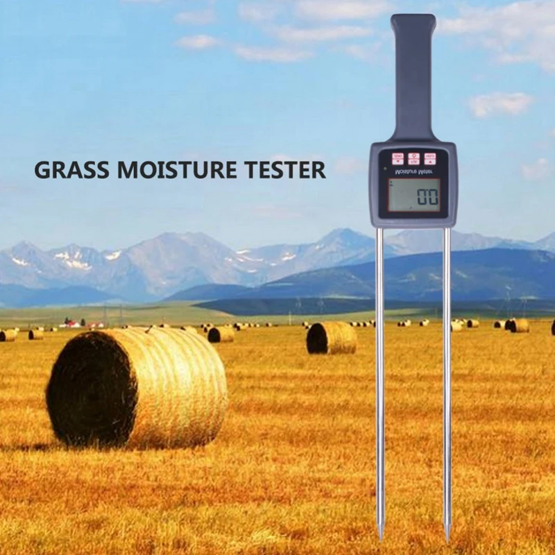 

SHGO HOT-Tk100H Portable Hay Moisture Meter For Cereal Straw,Bran, Forage Grass, Leymus Chinensis, Emperor Bamboo Grass, Testi