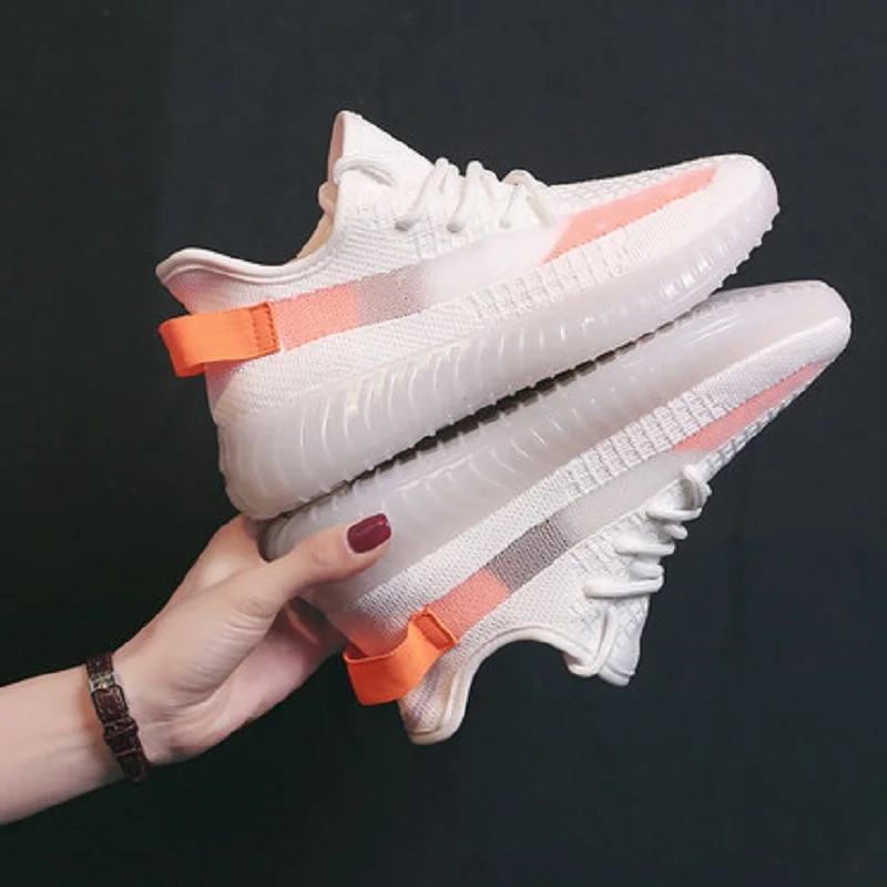 

Повседневные спортивные туфли сезон весна-лето; Новые Модные дышащие женские туфли-лодочки