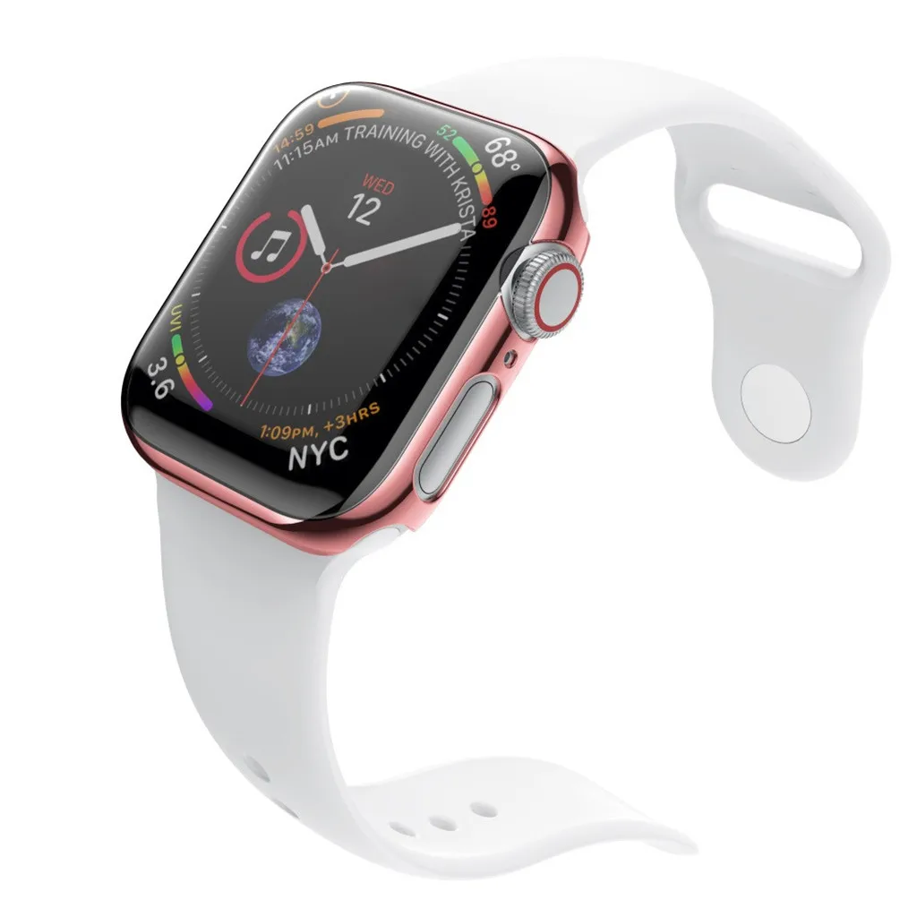 Ультратонкое покрытие чехлы Защитный бампер, чехол КРЫШКА ДЛЯ IWatch 5 40 мм 44 мм Смарт часы защитные аксессуары для Apple#912