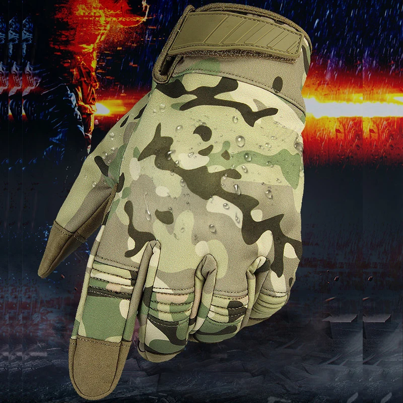 Противоскользящие перчатки для рыбалки и стрельбы охотничьи эластичные уличные
