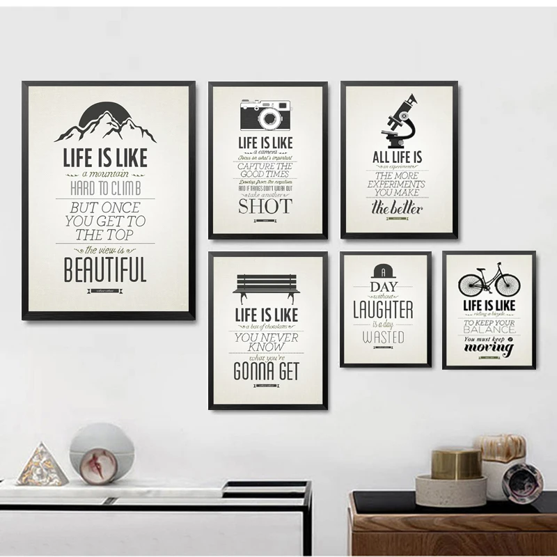 Креативные офисные постеры живопись мотивационный класс английская подвесная