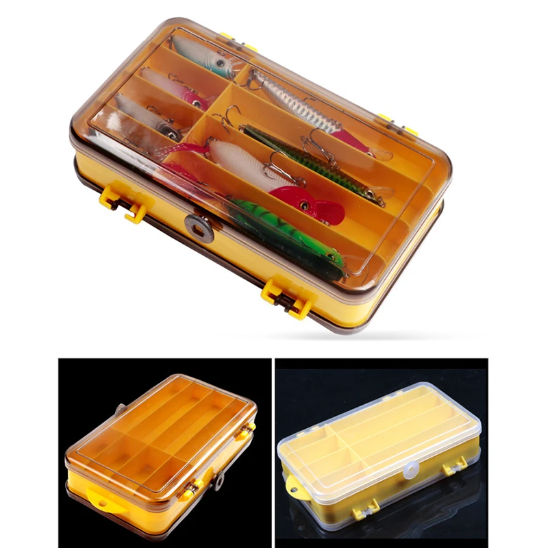 

Multifunction Tackle Box Transparent Double-Sided Waterproof Seal Fishing Tackle Plastic Storage Organizer Box For Fishing