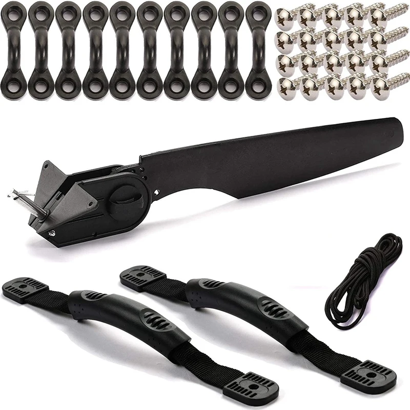 

New Sale Kayak Rudder Kit - Kayak Canoe Carry Handles with Kayak Pad Eye- Kayak Canoe Boat Rudder Replacement Parts