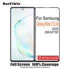 2 шт., 100% Оригинальная защитная пленка для экрана с полным покрытием, закаленное стекло для Samsung Galaxy Note 10 Lite, Защитное стекло для телефона, пленка