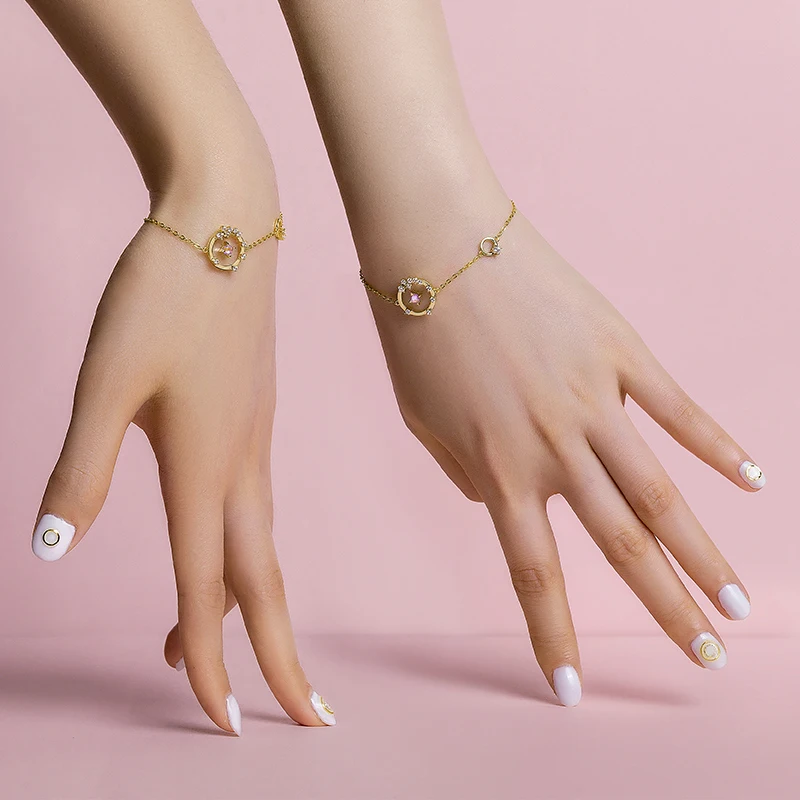 Женский браслет из серебра 925 пробы с изображением трека|Гибкие и жесткие