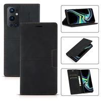 flip case for oneplus nord n200 5g holder card magnetic business leather wallet stand cover for oneplus 9 pro 19 phone coque
