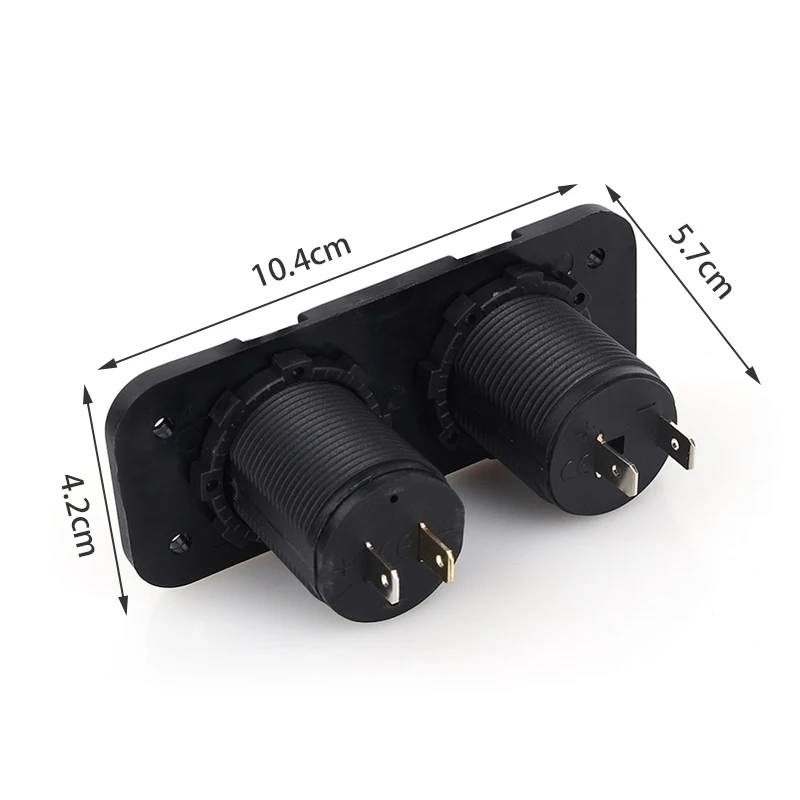 

Dual USB Car Cigarette Lighter Socket Splitter 12V Car Charger Power Adapter Outlet Multifunctional Interior Accessories
