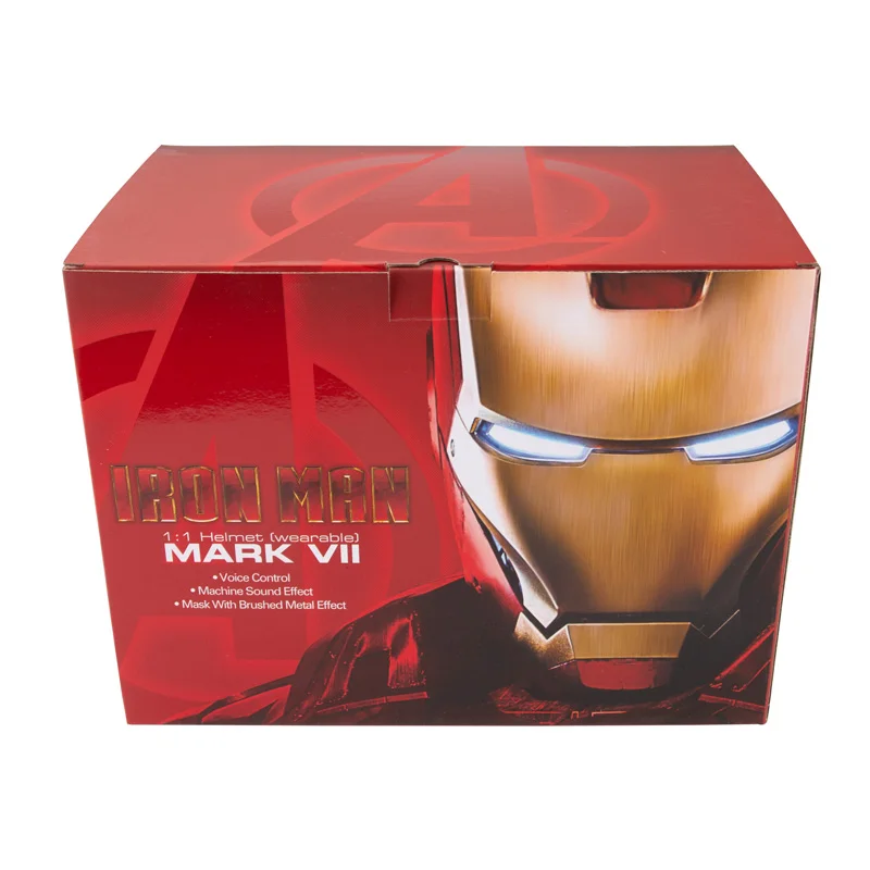

Шлем Железный человек от 1 до 1 Mk7 на английском, подвижная игрушка, подарок на День святого Валентина для мужчин