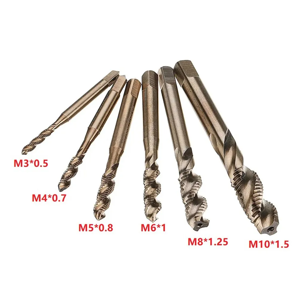 

Metric HSS Spiral Flute Screw Threading Taps Drill Set Tools For Machine Metals M2 M2.5 M3 M4 M5 M6 M8 M10 M12 M16 M20 M24 M30