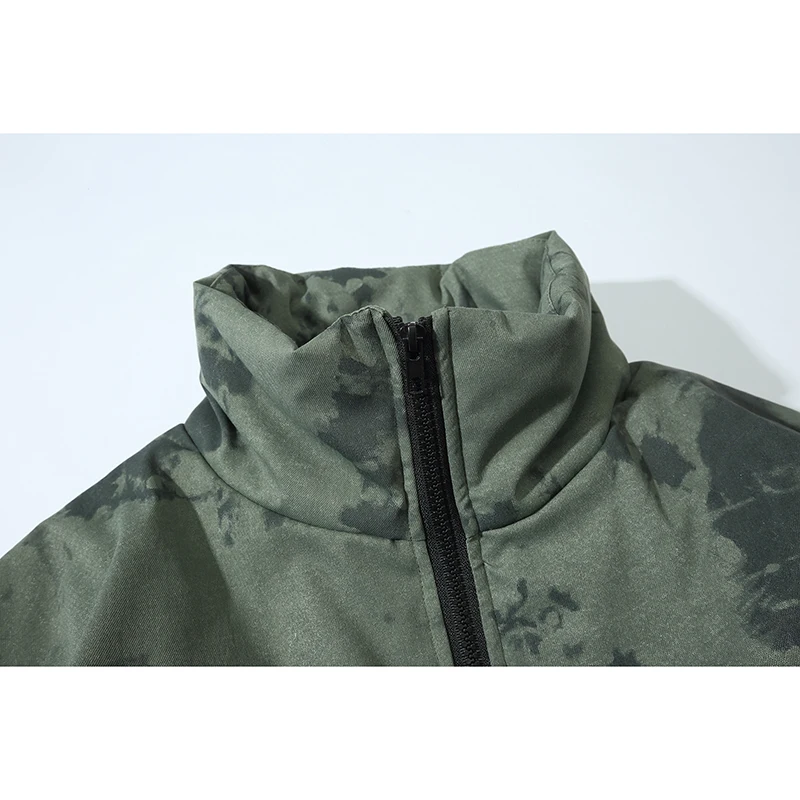 Мужская куртка в стиле милитари с карманами хип хоп Камуфляжная парка зимняя