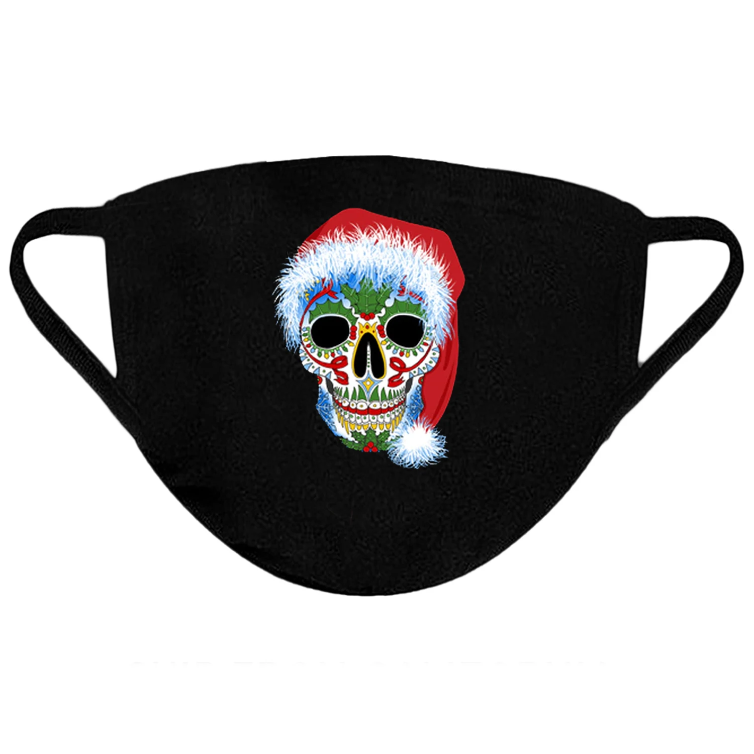 

Creative Design Sugar Skull Santa Washable Reusable Fabric Face Mask