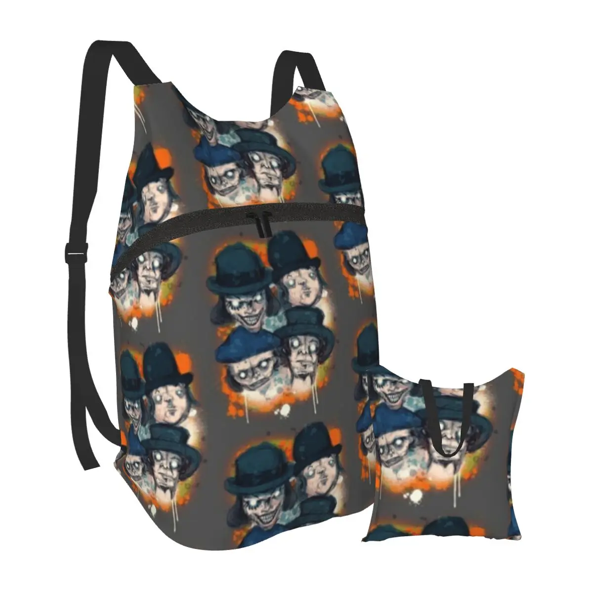 

Clockwork Orange Backpacks Soft Cute folding Backpack Running Teenage Bags