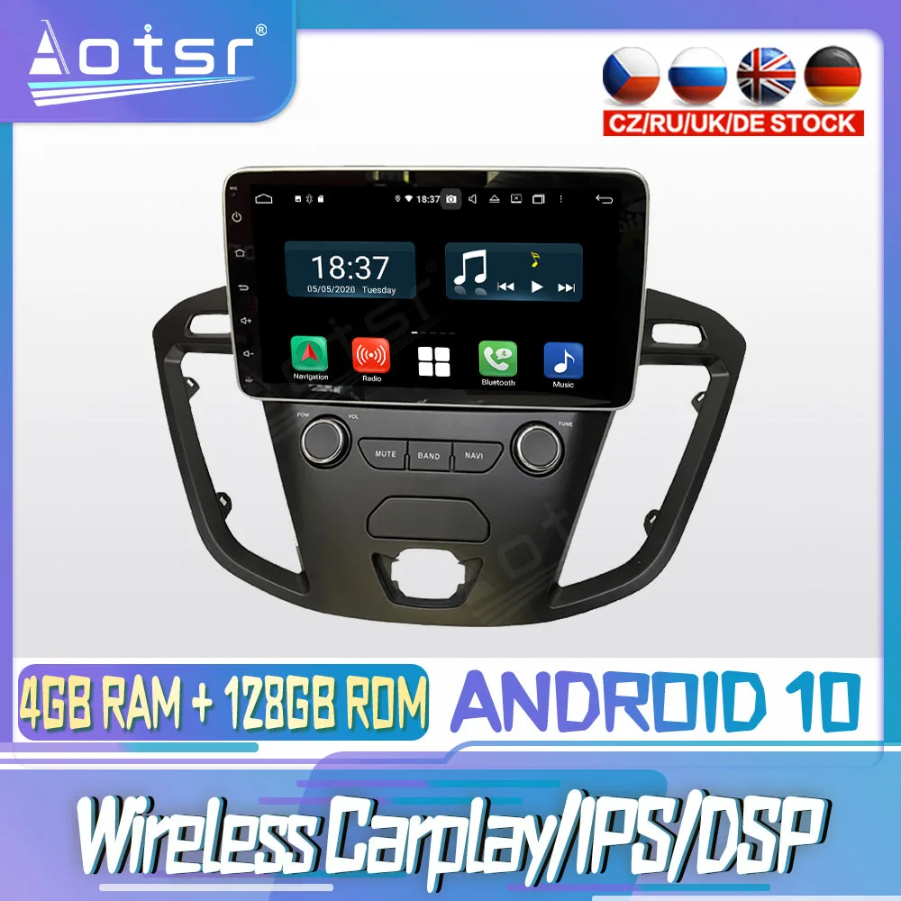 

Android 10 PX6 128G для Ford Transit 2017 - 2018 Автомобильный CD DVD GPS навигация Авто Радио стерео Мультимедийный Плеер головное устройство 2din