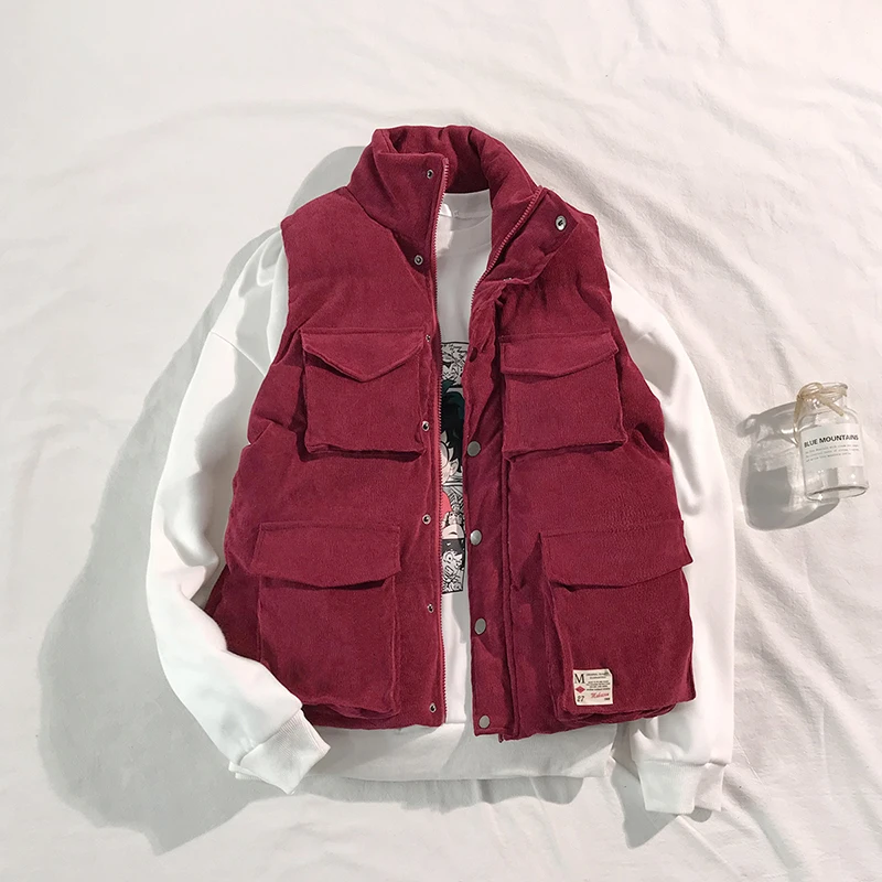 M-4XL 5XL зимняя куртка для мужчин повседневные утолщённые теплый жилет милый