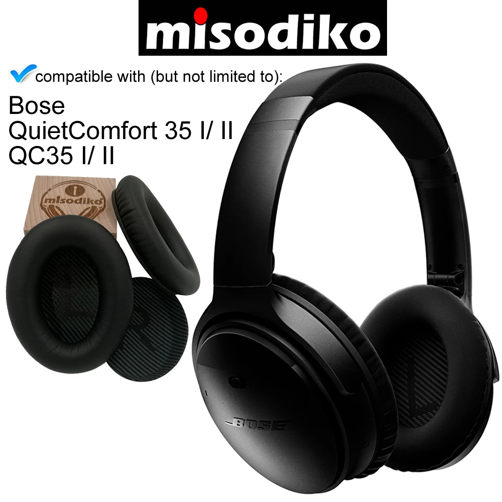 Замена misodiko амбушюры подушки для Bose Тихий комфорт 35(QC35) и quietкомфорт 35 II(QC35 II) вкладыши для наушников чашки