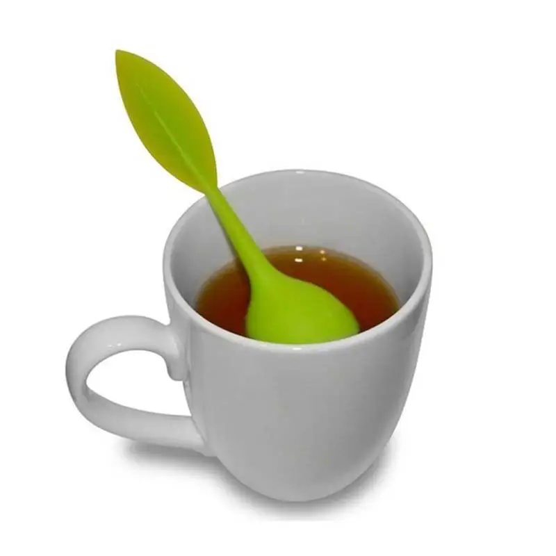 Творческий листьев чая силикона качества еды крылом многоразовые чай аксессуар