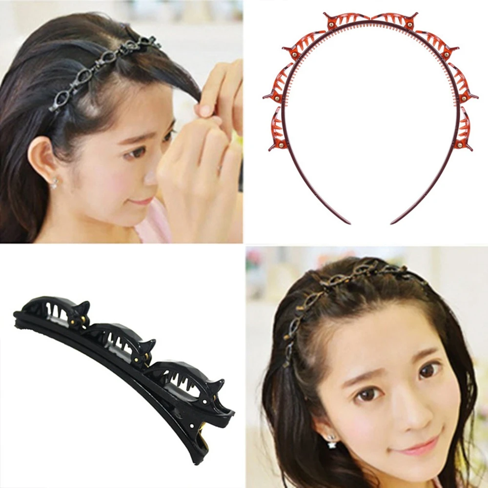 Многослойная пустотелая плетеная модная шпилька для волос повязка на голову в