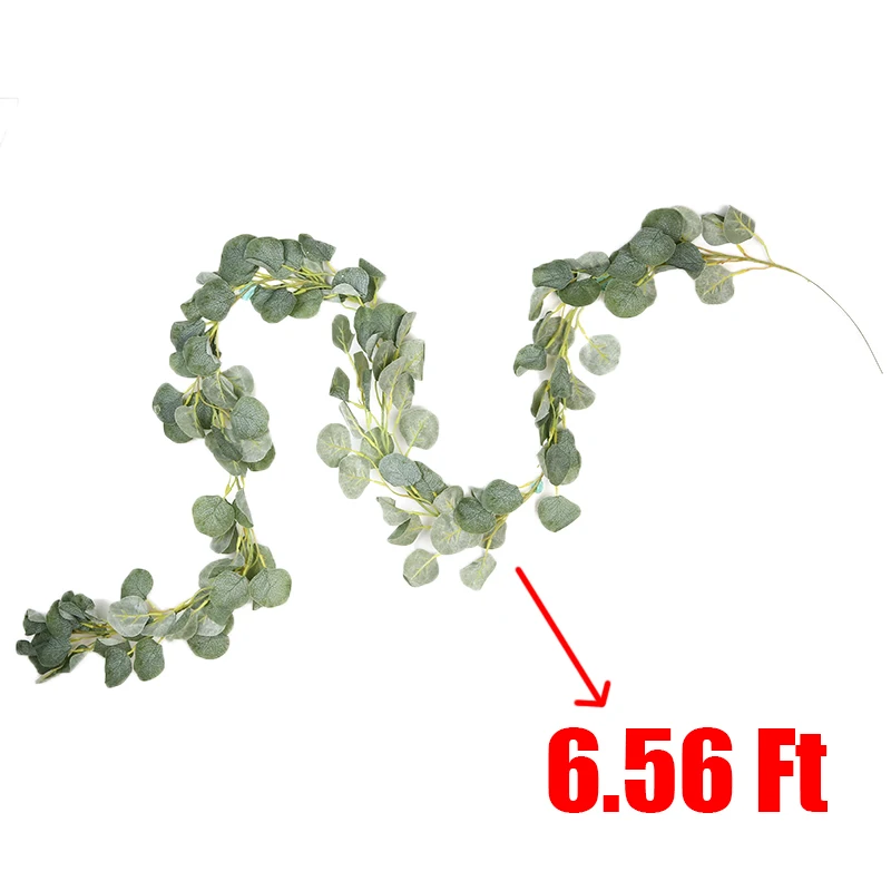 Искусственные листья эвкалипта гирлянда из листьев лоза искусственные растения