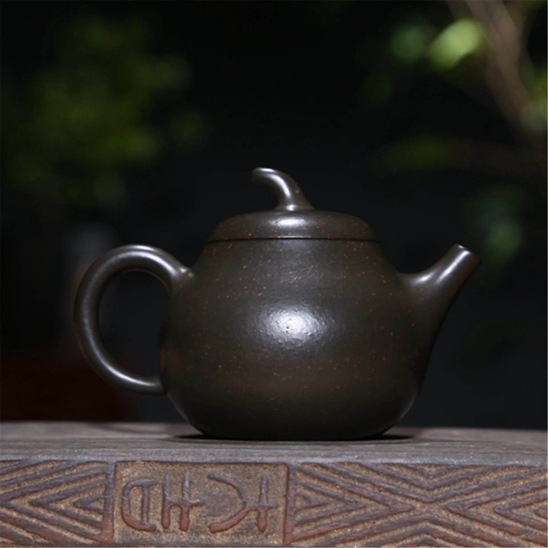 Рудный чайник технология деление полностью ручная работа зеленый мутный