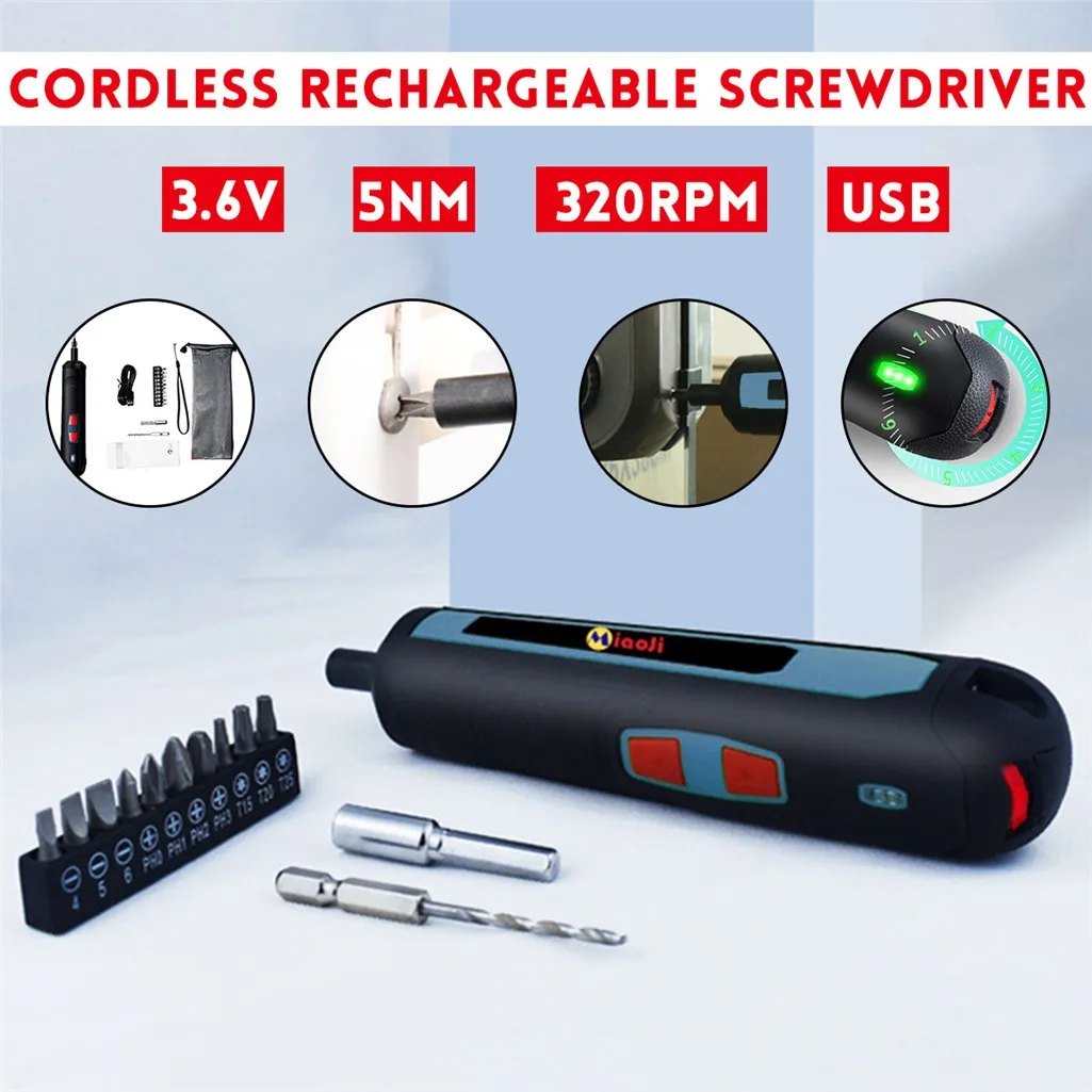 Электрическая отвертка 3 6 В электрическая литий-ионная батарея беспроводные