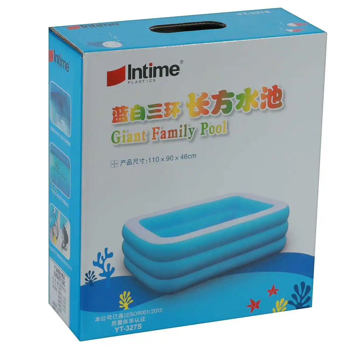 

150-300cm 3Layer Children Inflatable Pool Bathing Tub Kid Adult Home Outdoor Large Swimming Pool Inflatable Square Swimming Pool