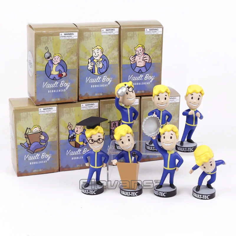 Fallout хранилище мальчик качающаяся голова ПВХ фигурка Коллекционная модель игрушки Brinquedos 7 видов стилей