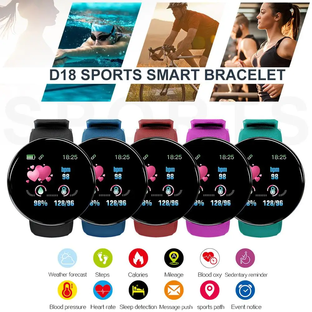 1 шт. Bluetooth 4 0 Смарт-часы спортивные фитнес-Браслет мониторинг здоровья Ronde Smartwatch