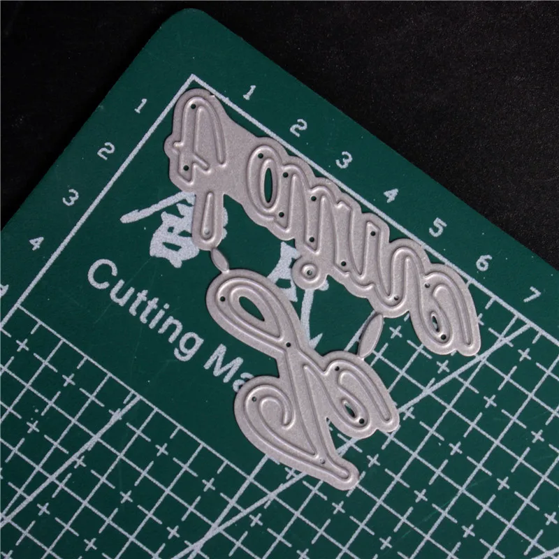 Французское слово металлические режущие штампы для скрапбукинга Diy высечки