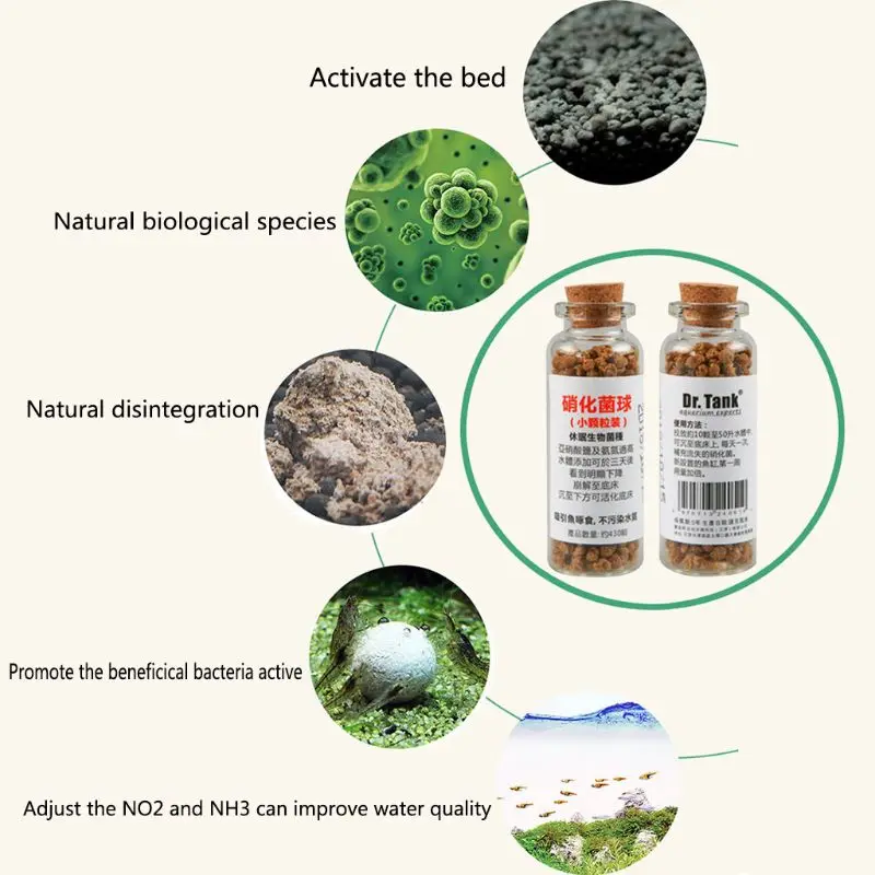 

Nitrifying Bacteria Ball Aquarium Fish Tank Water Stability Microbial Balls