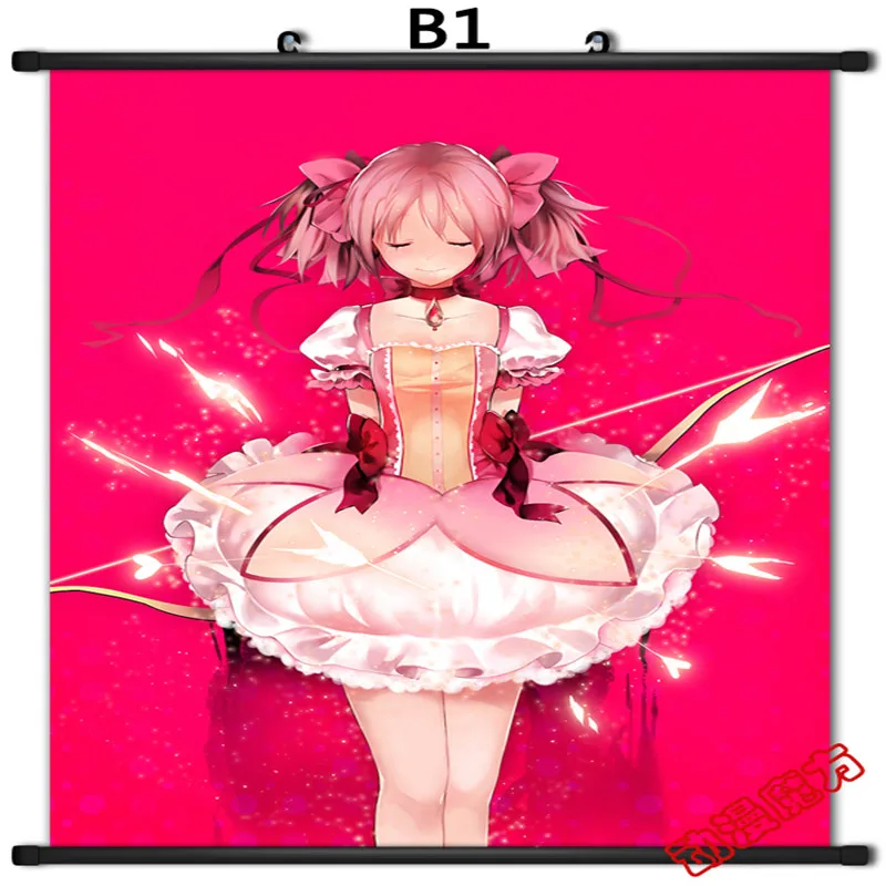 Japanese Anime Puella Magi Madoka Magica Akemi Homura &amp Kaname Home Decor Wall Scroll Poster Decorative Picture | Дом и сад