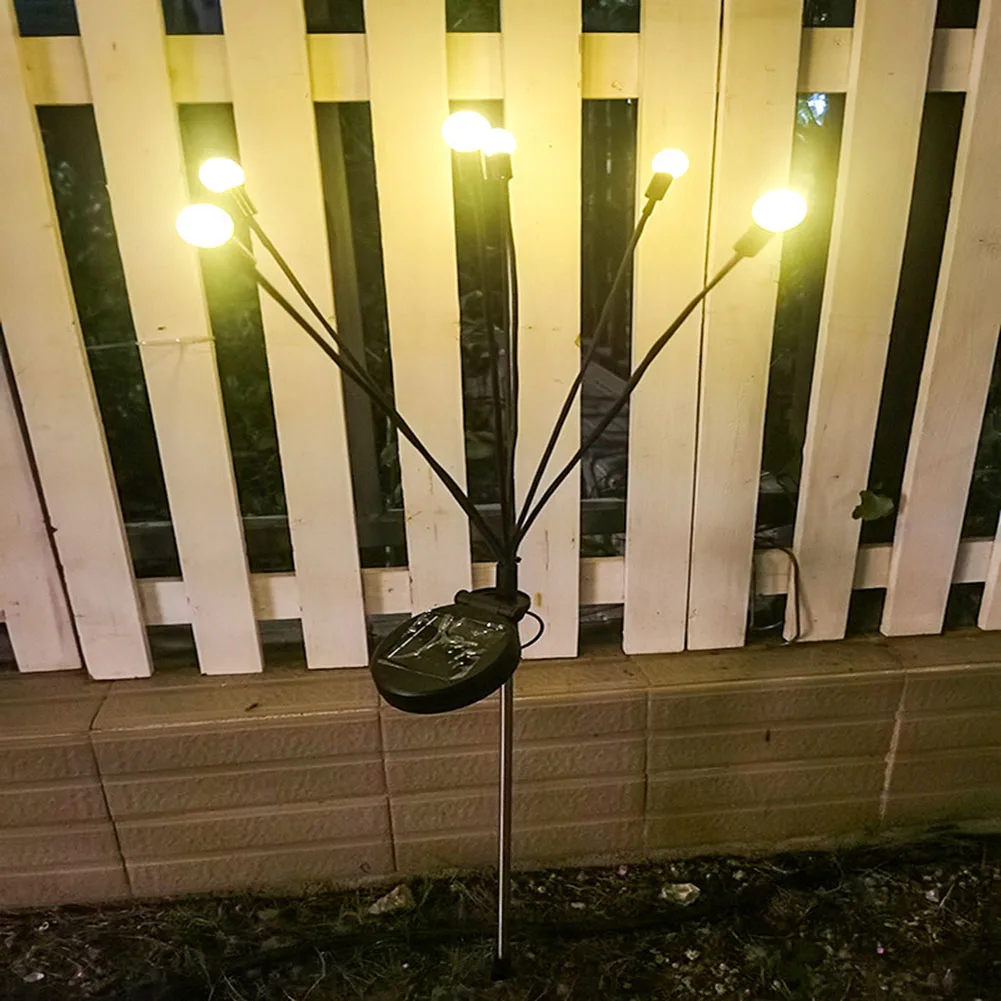 

2pcs Solar Garden Lawn Light Ground Waterproof Firefly Lamp Outdoor Solar Lights Garden Decoration Solar Light